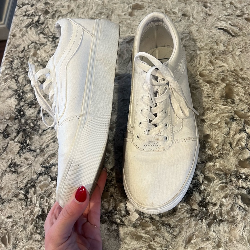 White platform vans - Picture 2 of 2